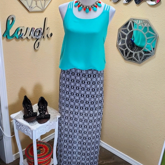 Maurice's Tribal Print Maxi Skirt sz L - Picture 1 of 8